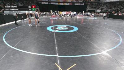 4A 144 lbs Cons. Round 2 - Baylon Black, Aztec vs Jacob Kropka, Academy