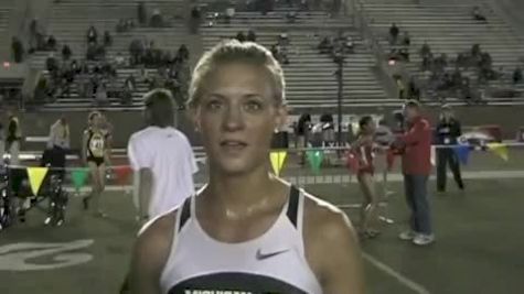 Leah O'Connor from Michigan State after winning the College Women's 3k Steeplechase