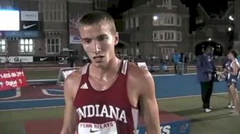 Zach Mayhew from Indiana University after winning the College Men's 5k Championship
