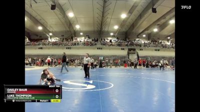 70A Cons. Round 3 - Oakley Baur, Missouri vs Luke Thompson, Chillicothe Wrestling Club