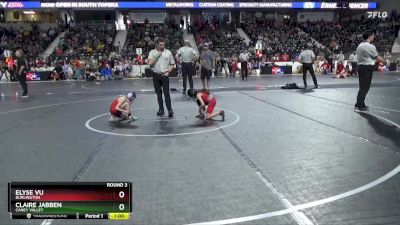 50 lbs Round 3 - Elyse Vu, Burlington vs Claire Jabben, Caney Valley