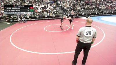 6A 138 lbs Champ. Round 1 - Hanks Jacobson, American Fork vs Lachlan Stowell, Bingham