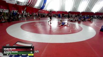 155 lbs Round 2 (6 Team) - Kylee Nelson, Team Blue vs Elyanna DeLeon, Team Red