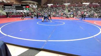 285 lbs Quarterfinal - Edward Allen, Berryville Youth Wrestling Club vs Brice Mitchell, Arkansas