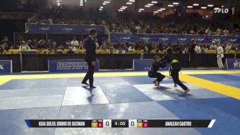 Analeah Castro vs Kaia Soleil Isidro De Guzman 2026 Pan Kids Jiu-Jitsu IBJJF Championship