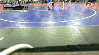 86 lbs Semifinal - Craig Berens, Shepherd Wrestling Club vs Brenner Tippets, Team Champs