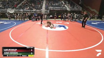 120 lbs Quarterfinal - Soren Swanson, Eastside United Wrestling Club vs Luke Reynolds, Windy City Wrestlers