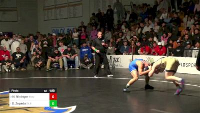 153 lbs Final - Noah Nininger, Stauton River (VA) vs Daniel Zepeda, Gilroy