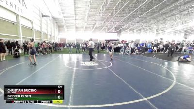 120 lbs Cons. Round 3 - Christian Briceno, Millard vs Bridger Olsen, Syracuse