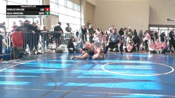 130 lbs Rr Rnd 1 - Noelle Miller, Lady Assassins - Girls vs Ella Henckel, NewWhale Purple - Girls