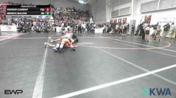45 lbs Semifinal - Hudson Clement, Team Tulsa Wrestling Club vs Mereck Malone, Bartlesville Wrestling Club