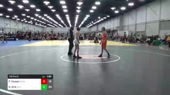 100 lbs Rr Rnd 6 - Faith Anna Cooper, Sooners Crimson vs Klaribel Kirk, Bedlam