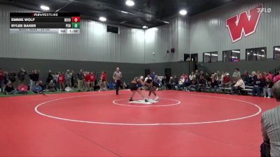 JV-38 lbs Round 1 - Emmie Wolf, Benton Community vs Rylee Baker, Prairie, Cedar Rapids