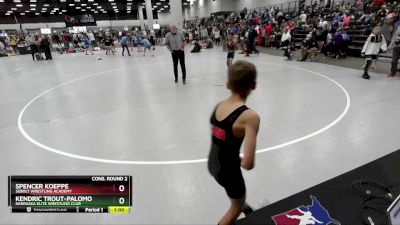 70 lbs Cons. Round 2 - Spencer Koeppe, Sebolt Wrestling Academy vs Kendric Trout-Palomo, Nebraska Elite Wrestling Club