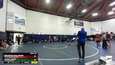 149 lbs Quarterfinal - Brandon Bollinger, Victor Valley College vs Steve Caday, CSU Bakersfield