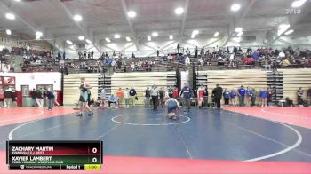 215 lbs Champ. Round 1 - Xavier Lambert, Perry Meridian Wrestling Club vs Zachary Martin, Evansville F.j. Reitz