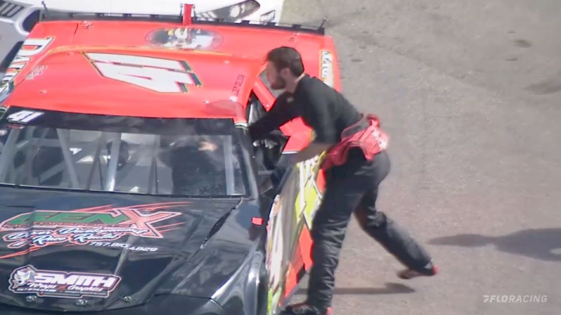 Punches Fly After First Martinsville Heat Race