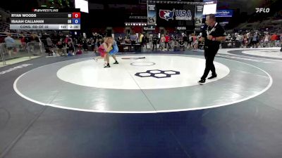 144 lbs Cons. Rd Of 32 - Ryan Woods, MI vs Isaiah Callahan, OH