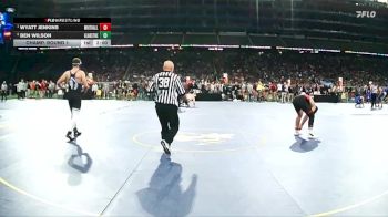 D3-215 lbs Champ. Round 1 - Wyatt Jenkins, Whitehall vs Ben Wilson, Gladstone HS