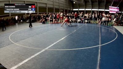 100 lbs Champ. Round 2 - Reid Harris, Sanderson Wrestling Academy vs Traeton Manis, Utah