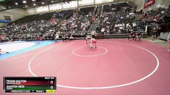 123 lbs Cons. Round 2 - Tevon Dalton, Mountain Ridge vs Daxton Hess, Weber