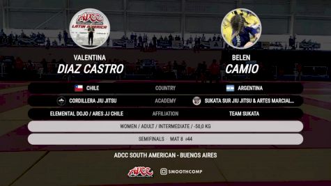 Valentina Diaz Castro vs Belen Camio 2025 ADCC South American Championship