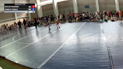 50-55 lbs Champ. Round 3 - Raylin Pearson, California vs Kinsley Riddle, Oregon