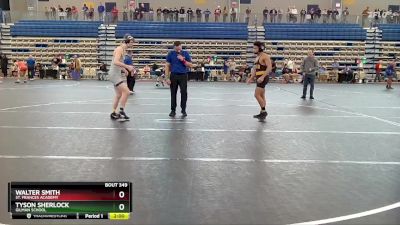 144 lbs Semifinal - Walter Smith, St. Frances Academy vs Tyson Sherlock, Gilman School