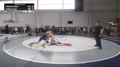 157 lbs Semis - Lincoln James, Burnett Trained Wrestling vs Joseph Paun, Howe Wrestling School