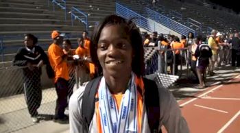 Shayla Sanders with 4 medals, team title and state record at 2012 FL 4A State Meet