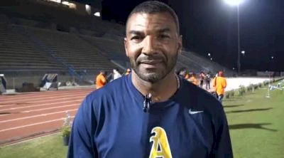 Coach Alex Armenteros of St Thomas Aquinas after 5th consecutive boys state title at 2012 FL 4A State Meet interview