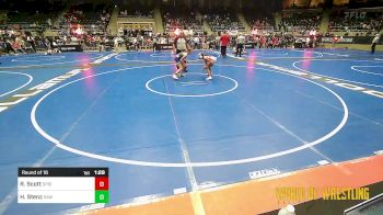 91 lbs Round Of 16 - Rain Scott, Springs Elite vs Haley Stenz, Simmons Academy Of Wrestling