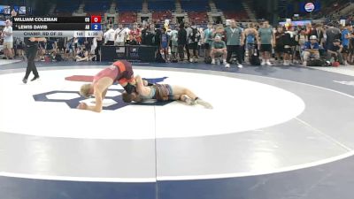 132 lbs Champ. Rd Of 32 - William Coleman, Colorado vs Lewis Davis, Arkansas