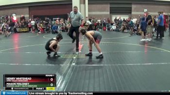 112 lbs Round 1 - Mason Maloney, Madison County Youth Wrestling vs Henry Whitehead, Steel Valley Renegades