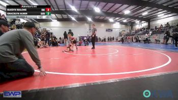 45 lbs Quarterfinal - Aspen Shelton, Team Tulsa Wrestling Club vs Baker Dunn, Barnsdall Youth Wrestling