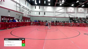 120 lbs Round Of 16 - Devin Millea, Dedham vs Avery Deorsey, Sandwich