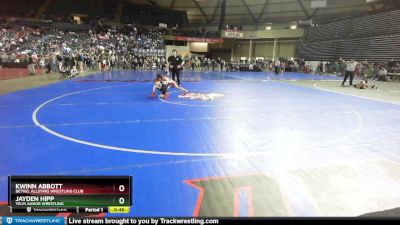 71 lbs Champ. Round 2 - Kwinn Abbott, Bethel AllStars Wrestling Club vs Jayden Hipp, Yelm Junior Wrestling