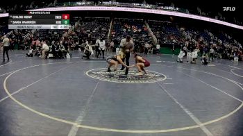 107 lbs Champ. Round 1 - Sara Warren, Hoke County vs Chloe Kent, Swain County