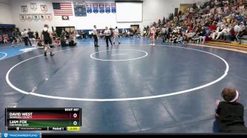 145 lbs Semifinal - Liam Fox, Cheyenne East vs David West, Niobrara County