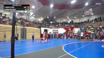 120 lbs Cons. Round 2 - Garth Cline, Lebanon Tiger Wrestling Club vs Landen McCrae, Center Grove