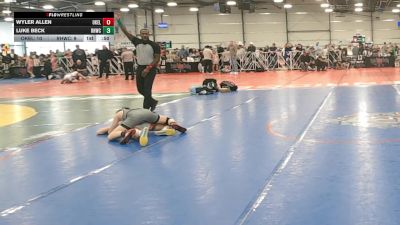 88 lbs Round 3 (12:30pm Saturday) - Wyler Allen, Oklahoma Elite vs Luke Beck, Rough House W.C.