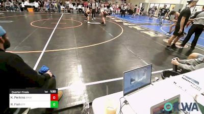 140 lbs Quarterfinal - Kross Perkins, Sperry Wrestling Club vs Rollin Fish, Tulsa Blue T Panthers