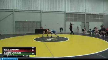 132 lbs Round 2 (6 Team) - Daeja Sundquist, North Dakota vs Cambrie Lawrence, Michigan Red