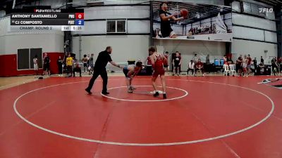 65 kg Champ. Round 2 - Anthony Santaniello, Pittsburgh Wrestling Club vs CJ Composto, Pennsylvania RTC