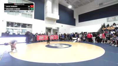 113 lbs Champ. Round 1 - Zack Samano, Chino vs Braxden O`Brien, Temescal Canyon