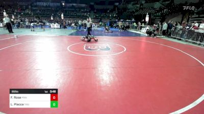 85 lbs Consi Of 8 #1 - Forest Rose, Princeton Wrestling Club vs Logan Placca, Triumph Trained