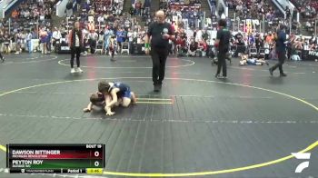 52 lbs 1st Place Match - Peyton Roy, Dundee WC vs Dawson Bittinger, Michigan Revolution