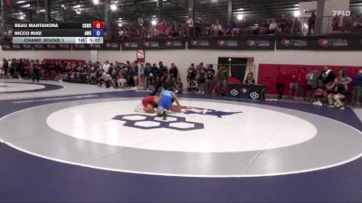 79 Final kg Champ. Round 1 - Beau Mantanona, Cliff Keen Wrestling Club vs Nicco Ruiz, Atreus Wrestling Club