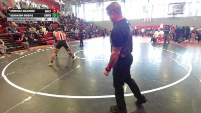 190 lbs 3rd Place Match - Benjamin Rosas, El Paso Chapin vs Kristian Barrios, El Paso Hanks