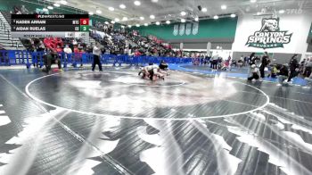 144 lbs 3rd Place Match - Kaden Arram, Mt Carmel vs Aidan Ruelas, Canyon Springs